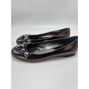 Giuseppe Zanotti patent leather round studded belt flat sz 36.5EU